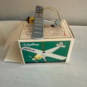 Schylling Spirit of St Louis Tin Toy Airplane Ornament Original‎ Box